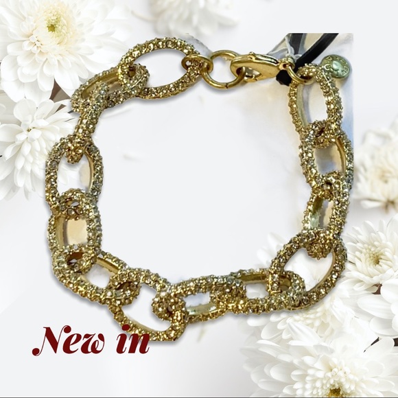 J. Crew Jewelry - J CREW CRYSTAL PAVE LINK BRACELET